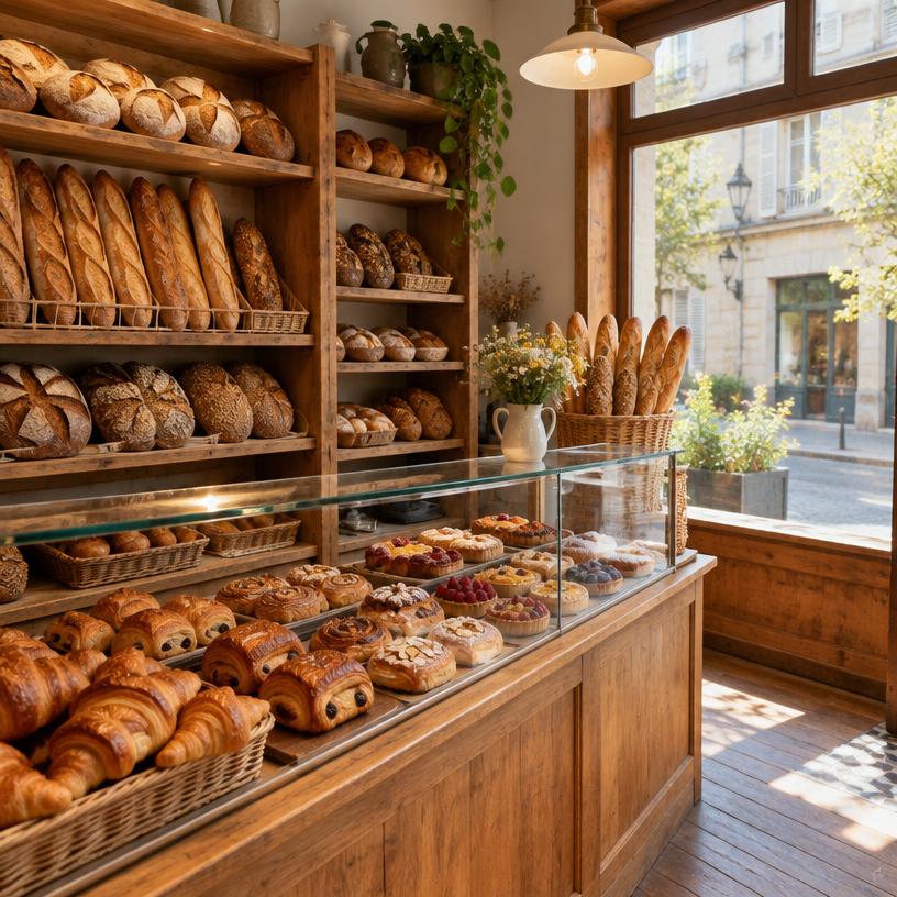 Intérieur de la boulangerie Maison Kerbrat